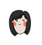 long chinned girl（個別スタンプ：16）