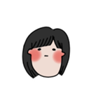 long chinned girl（個別スタンプ：18）