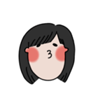 long chinned girl（個別スタンプ：21）