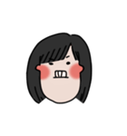 long chinned girl（個別スタンプ：22）
