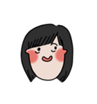 long chinned girl（個別スタンプ：23）