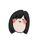 long chinned girl（個別スタンプ：24）