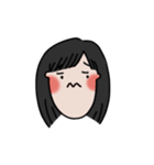 long chinned girl（個別スタンプ：25）