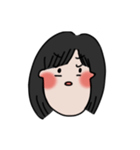long chinned girl（個別スタンプ：26）