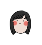 long chinned girl（個別スタンプ：27）