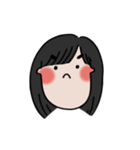 long chinned girl（個別スタンプ：28）
