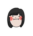 long chinned girl（個別スタンプ：29）
