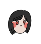 long chinned girl（個別スタンプ：30）