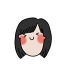 long chinned girl（個別スタンプ：31）