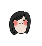 long chinned girl（個別スタンプ：33）