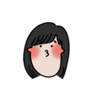 long chinned girl（個別スタンプ：39）