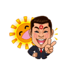 店長マンとにゃんまるがいく（個別スタンプ：1）