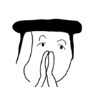 monochrome people（個別スタンプ：2）