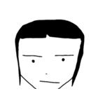 monochrome people（個別スタンプ：4）