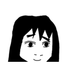 monochrome people（個別スタンプ：5）