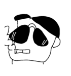 monochrome people（個別スタンプ：7）