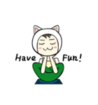 ヨガをやりましょう！（個別スタンプ：24）