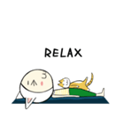 ヨガをやりましょう！（個別スタンプ：32）