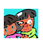 自画像3（個別スタンプ：3）
