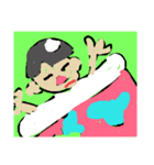 自画像3（個別スタンプ：5）