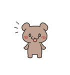 ☆くまちゃんスタンプ☆日常会話用（個別スタンプ：1）