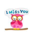 Owl in love（個別スタンプ：4）