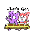 Purple Dog Friends（個別スタンプ：14）