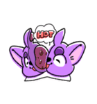 Purple Dog Friends（個別スタンプ：24）