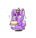 Purple Dog Friends（個別スタンプ：25）