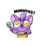 Purple Dog Friends（個別スタンプ：32）