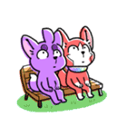Purple Dog Friends（個別スタンプ：36）