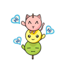 Cute Kitty Dango Trio（個別スタンプ：1）