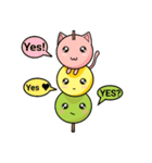 Cute Kitty Dango Trio（個別スタンプ：5）
