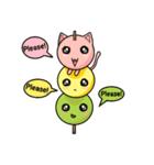 Cute Kitty Dango Trio（個別スタンプ：9）