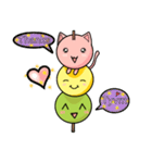 Cute Kitty Dango Trio（個別スタンプ：10）