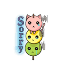 Cute Kitty Dango Trio（個別スタンプ：11）