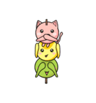 Cute Kitty Dango Trio（個別スタンプ：16）