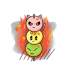 Cute Kitty Dango Trio（個別スタンプ：19）