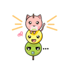 Cute Kitty Dango Trio（個別スタンプ：22）