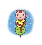 Cute Kitty Dango Trio（個別スタンプ：24）