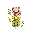 Cute Kitty Dango Trio（個別スタンプ：33）
