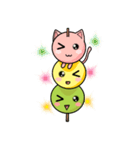Cute Kitty Dango Trio（個別スタンプ：34）
