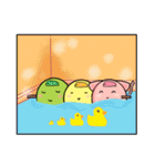 Cute Kitty Dango Trio（個別スタンプ：38）