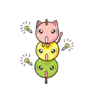 Cute Kitty Dango Trio（個別スタンプ：40）