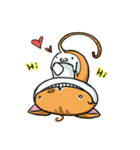 Whale's cat（個別スタンプ：3）