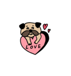 pug pug love（個別スタンプ：2）