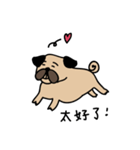 pug pug love（個別スタンプ：15）