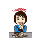 前向きちえこ先生（個別スタンプ：5）