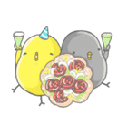 Golden chicken ＆Black chicken（個別スタンプ：34）
