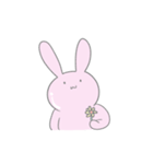 つやつやうさぎスタンプ（個別スタンプ：1）